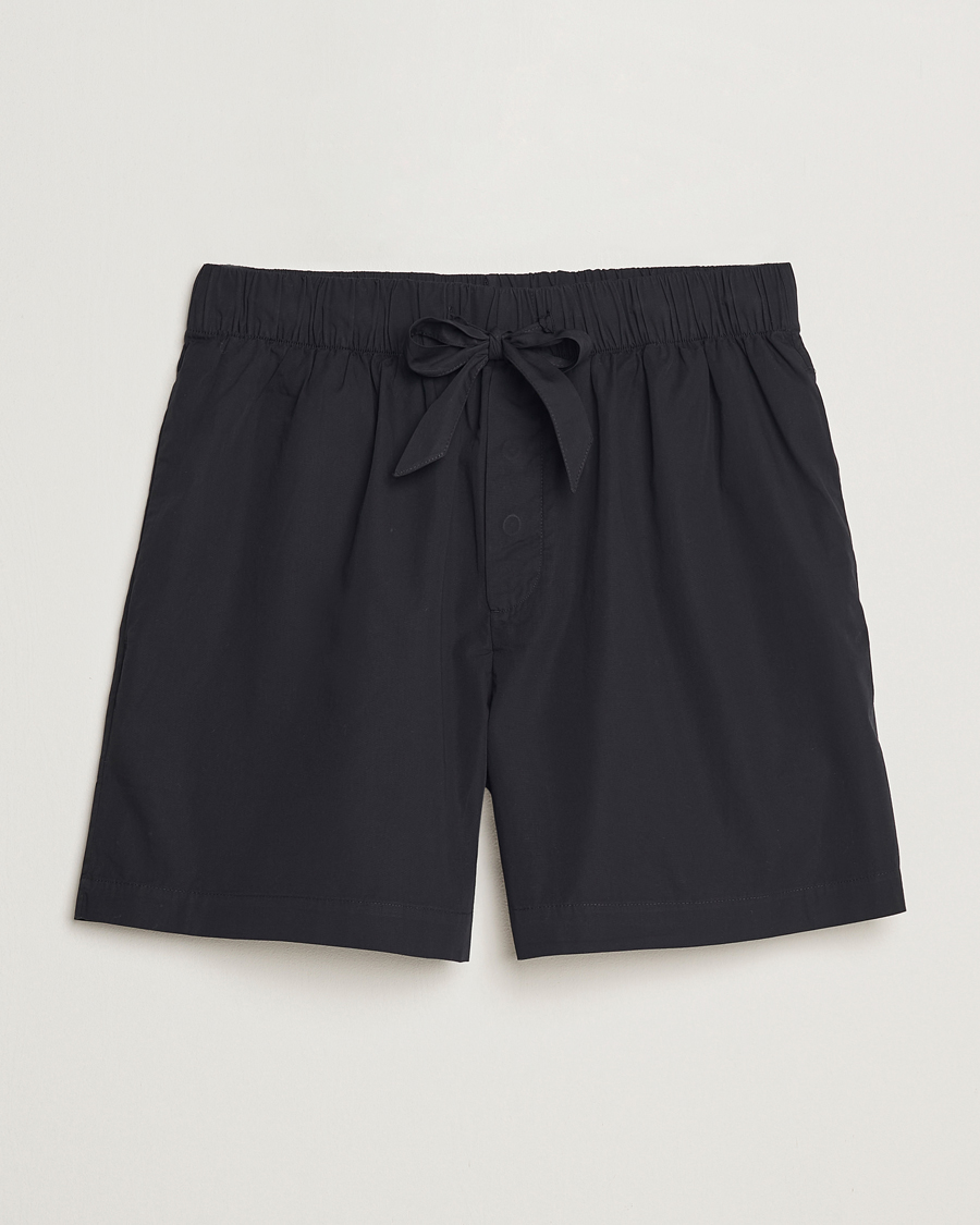 Homme | Peignoirs Et Pyjamas | Tekla | Poplin Pyjama Shorts All Black