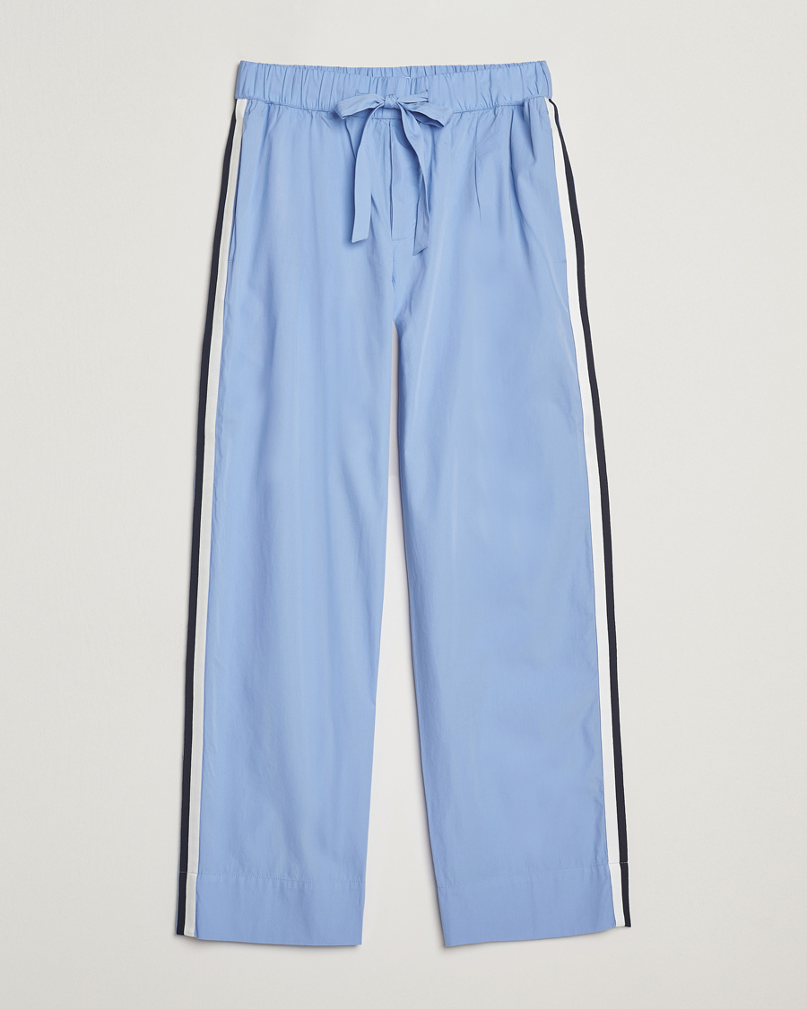 Homme | Peignoirs Et Pyjamas | Tekla | Grosgrain Stripes Pyjama Pants Cornflower Blue