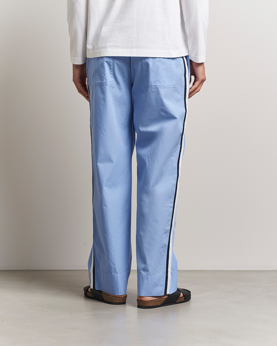 Homme | Peignoirs Et Pyjamas | Tekla | Grosgrain Stripes Pyjama Pants Cornflower Blue