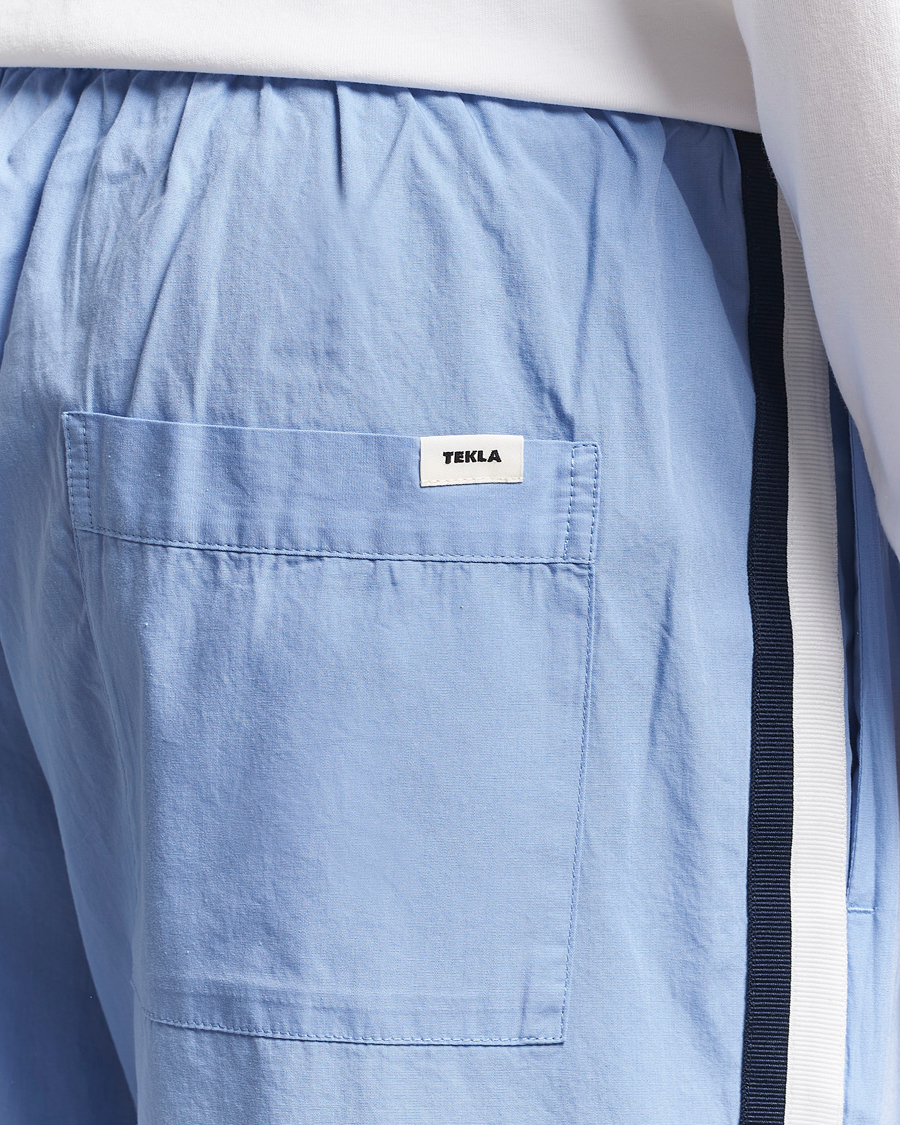 Homme | Peignoirs Et Pyjamas | Tekla | Grosgrain Stripes Pyjama Pants Cornflower Blue