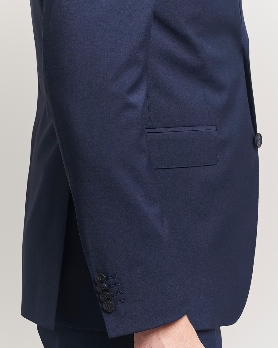 Homme | Blazers | Oscar Jacobson | Ego Wool Blend Blazer Navy