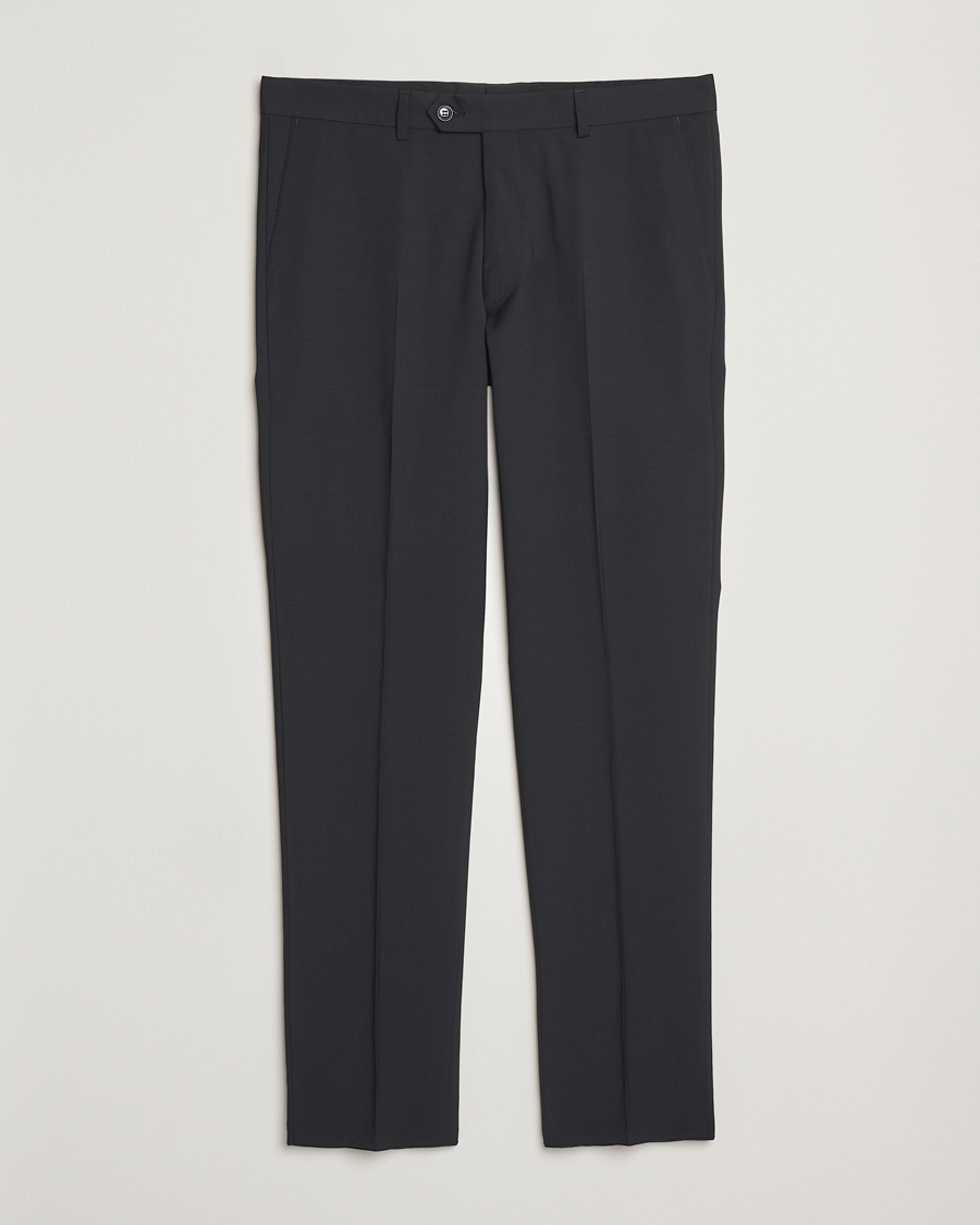 Homme | Pantalons | Oscar Jacobson | Denz Wool Blend Trousers Black