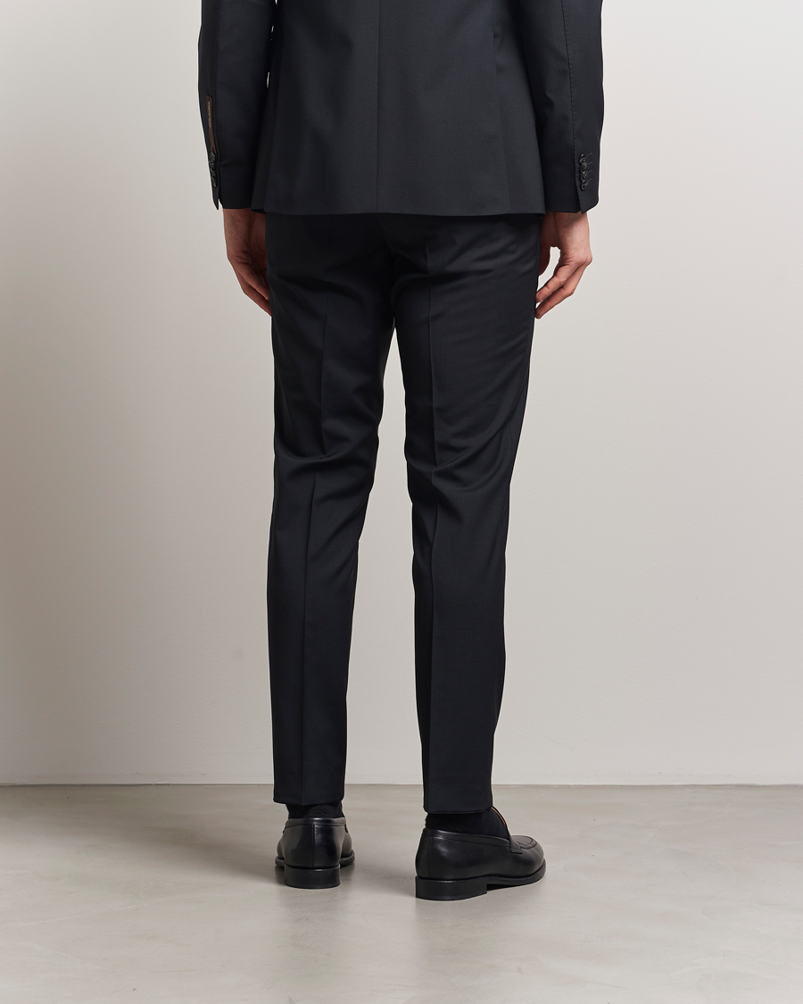 Homme | Pantalons | Oscar Jacobson | Denz Wool Blend Trousers Black