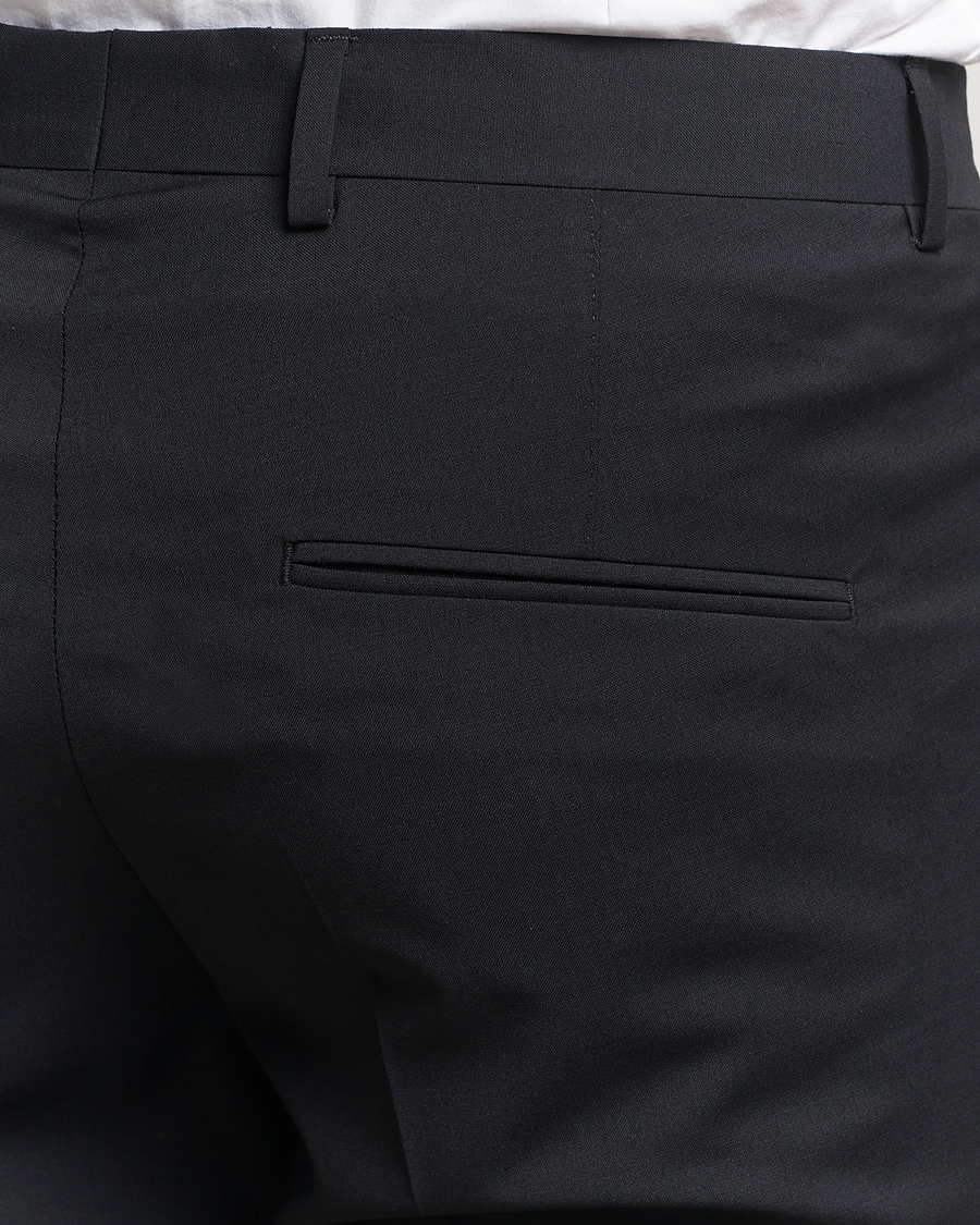 Homme | Pantalons | Oscar Jacobson | Denz Wool Blend Trousers Black