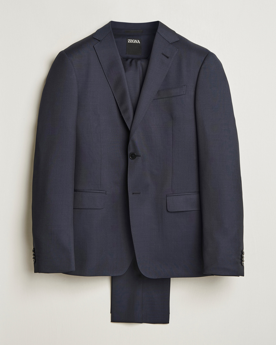 Homme | Costumes | Zegna | Tailored Wool Suit Navy