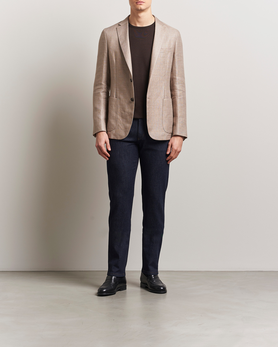 Homme | Blazers | Zegna | Unconstructed Wool/Linen Blazer Beige
