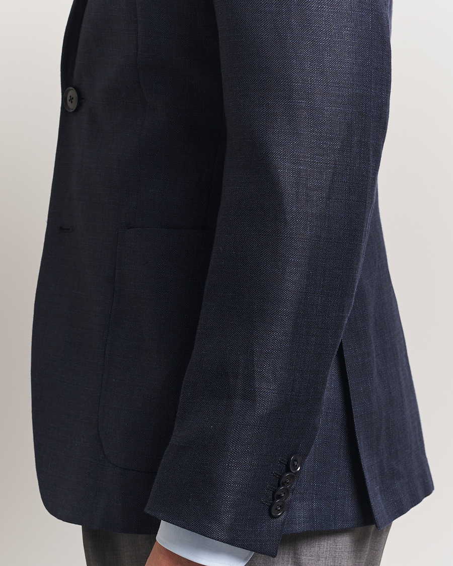 Homme | Blazers | Zegna | Unconstructed Wool/Linen Blazer Navy