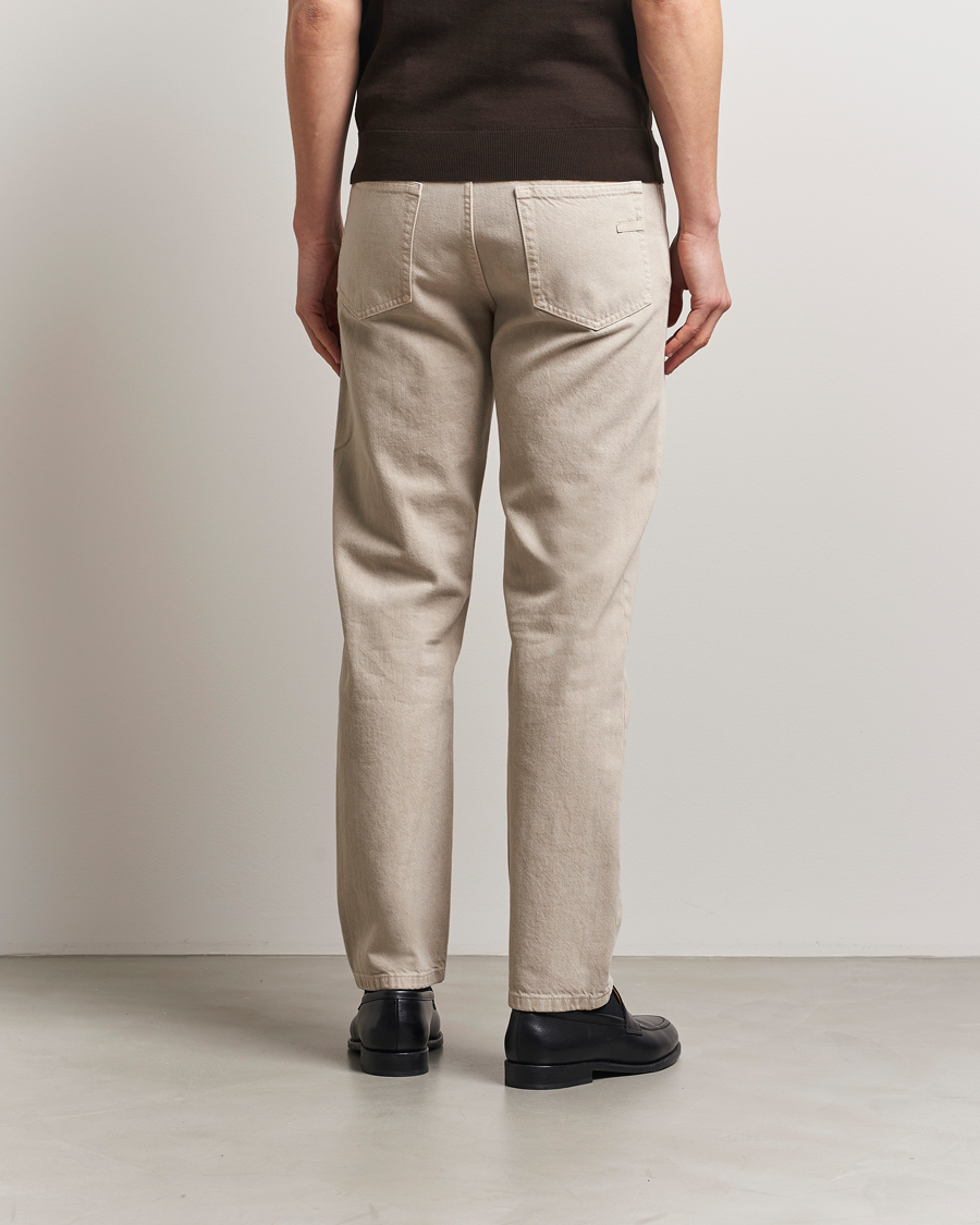 Homme | Pantalons | Zegna | 5-Pocket Marbled Denim Pants Beige