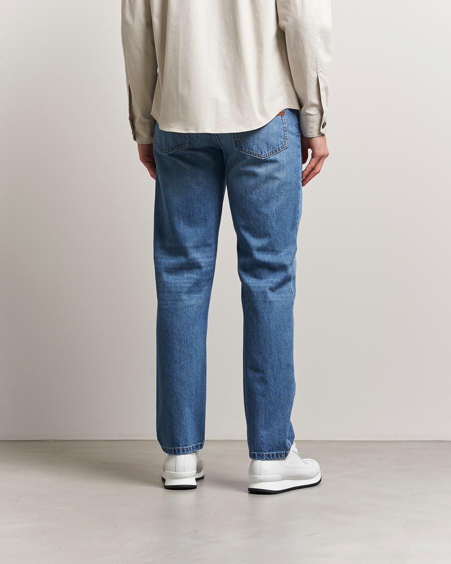 Homme | Pantalons | Zegna | 5-Pocket Denim Jeans Medium Blue Wash