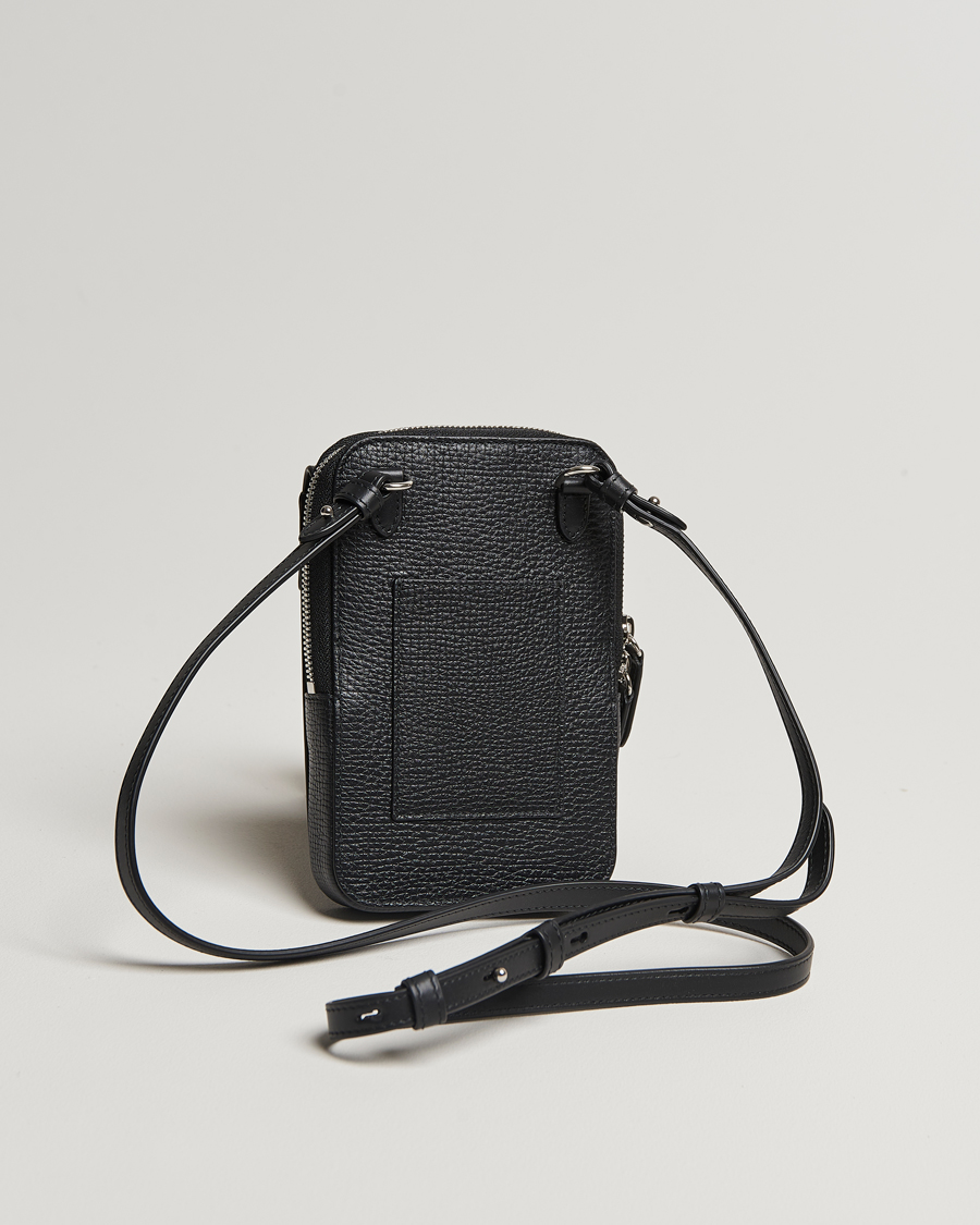 Homme | Smythson Ludlow Crossbody Pouch Black | Smythson | Ludlow Crossbody Pouch Black