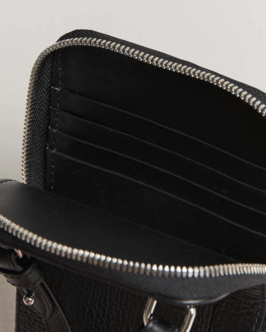 Homme | Smythson Ludlow Crossbody Pouch Black | Smythson | Ludlow Crossbody Pouch Black