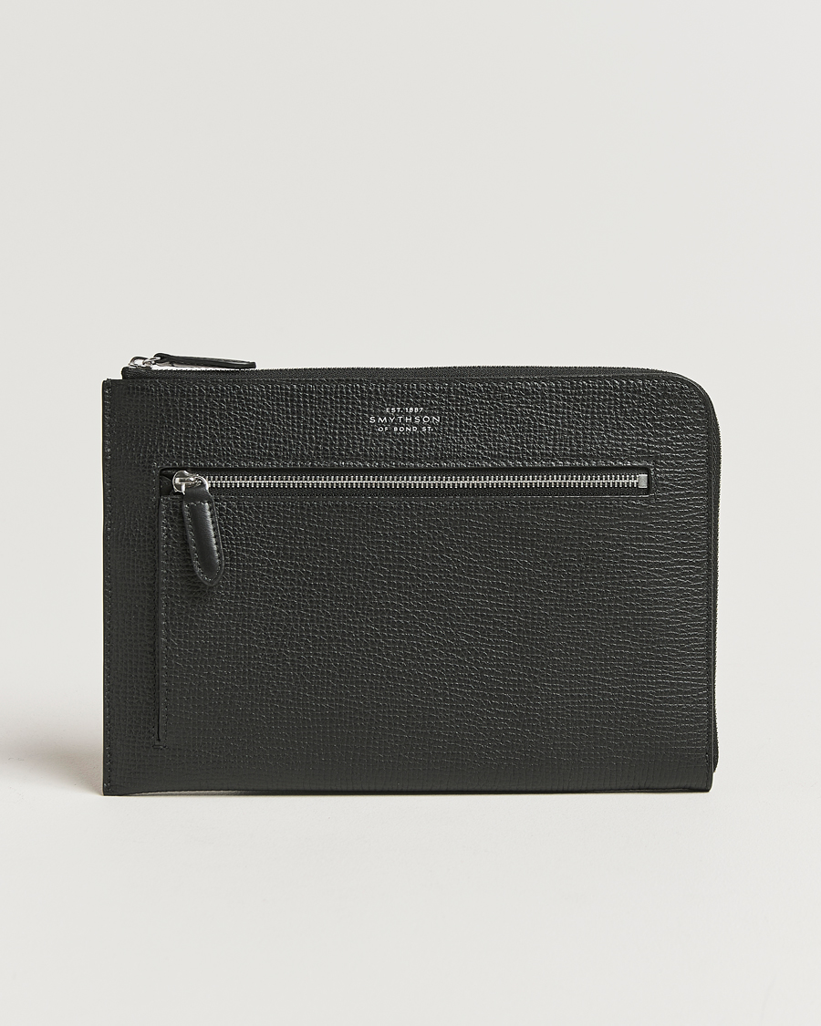 Homme | Sacs | Smythson | Ludlow Flat Organiser Pouch Black