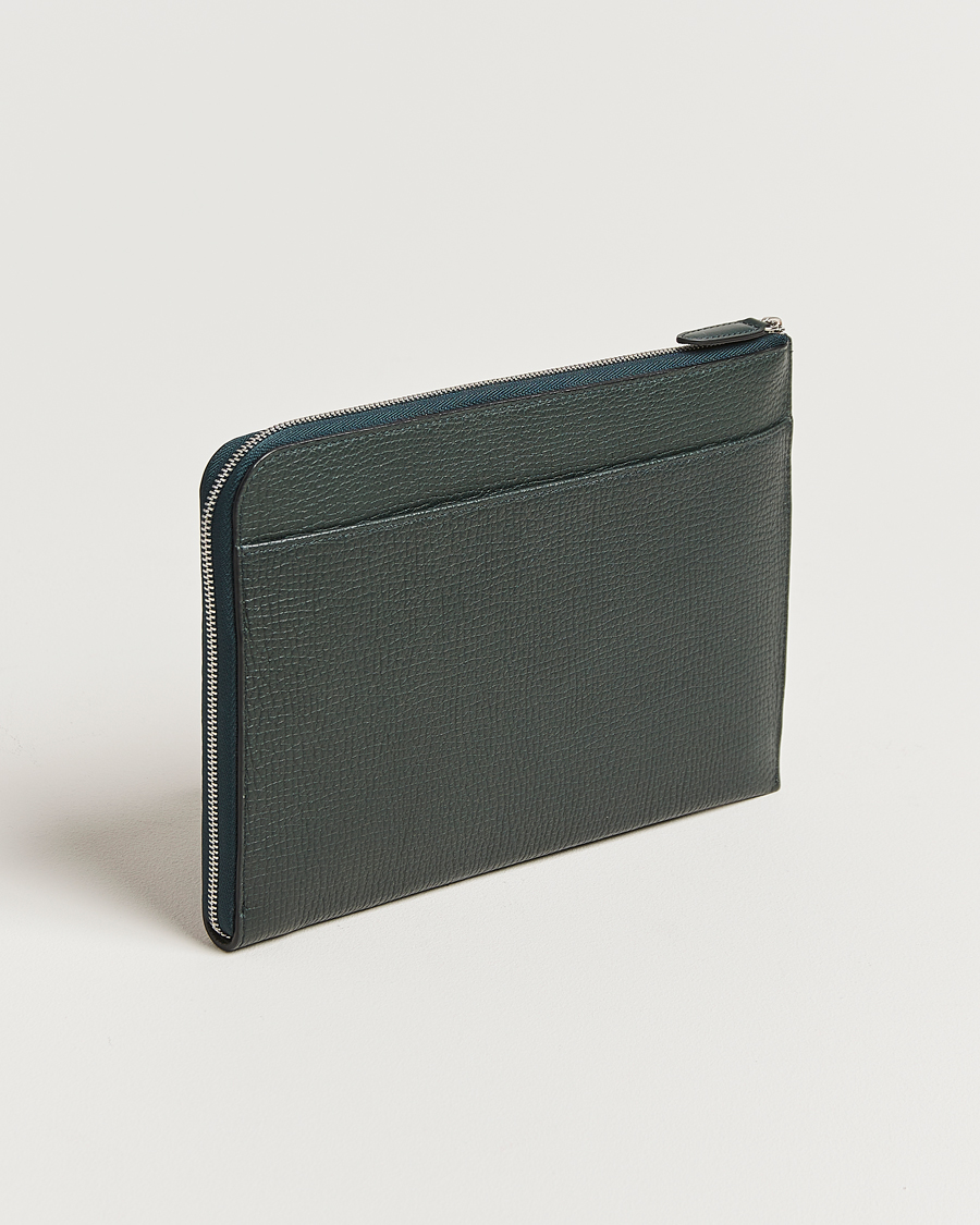 Homme | Smythson Ludlow Flat Organiser Pouch Bottle Green | Smythson | Ludlow Flat Organiser Pouch Bottle Green