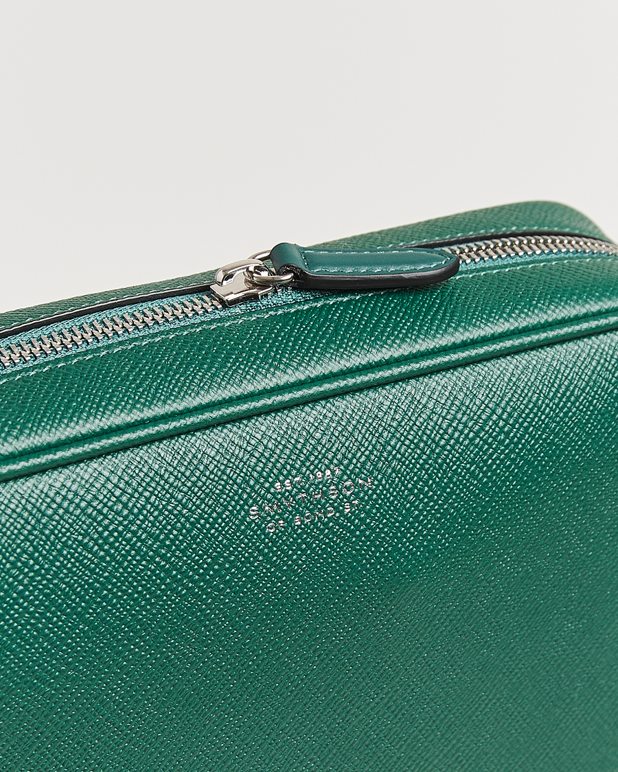 Homme | Smythson Panama Organiser Tech Pouch Forest Green | Smythson | Panama Organiser Tech Pouch Forest Green