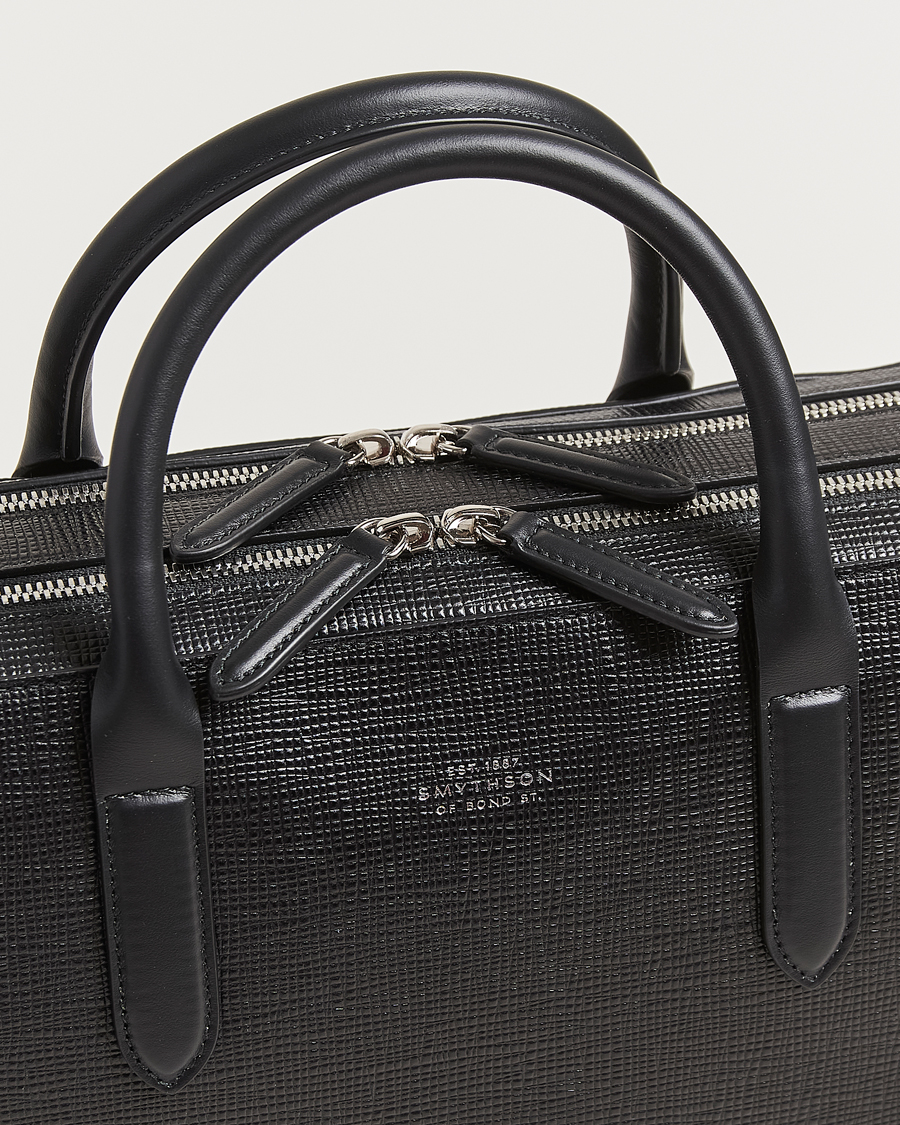 Homme | Sacs | Smythson | Panama Large Lightweight Briefcase Black