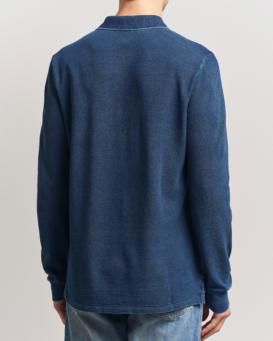 Homme | Pulls Et Tricots | Polo Ralph Lauren | Custom Slim Fit Long Sleeve Polo Shirt Dark Indigo