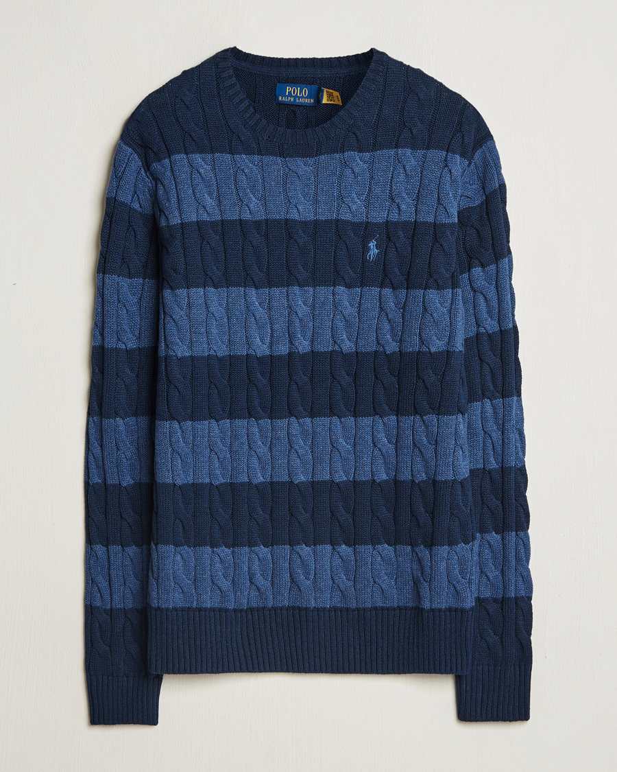 Homme | Pulls Et Tricots | Polo Ralph Lauren | Striped Cotton Sweater Navy Combo