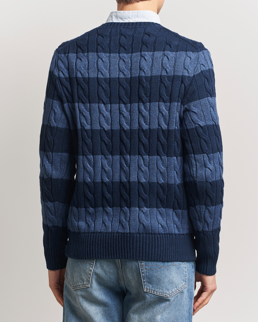 Homme | Pulls Et Tricots | Polo Ralph Lauren | Striped Cotton Sweater Navy Combo