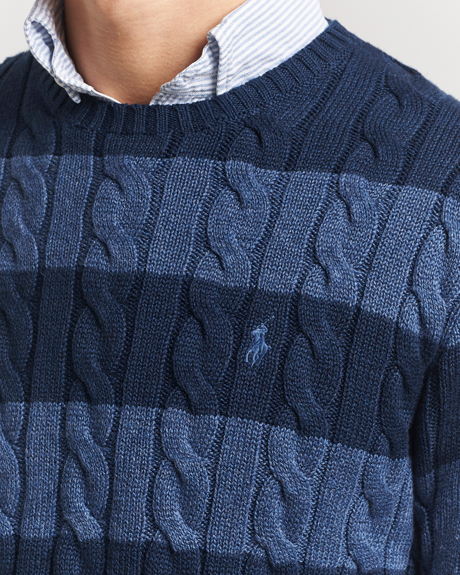 Homme | Pulls Et Tricots | Polo Ralph Lauren | Striped Cotton Sweater Navy Combo