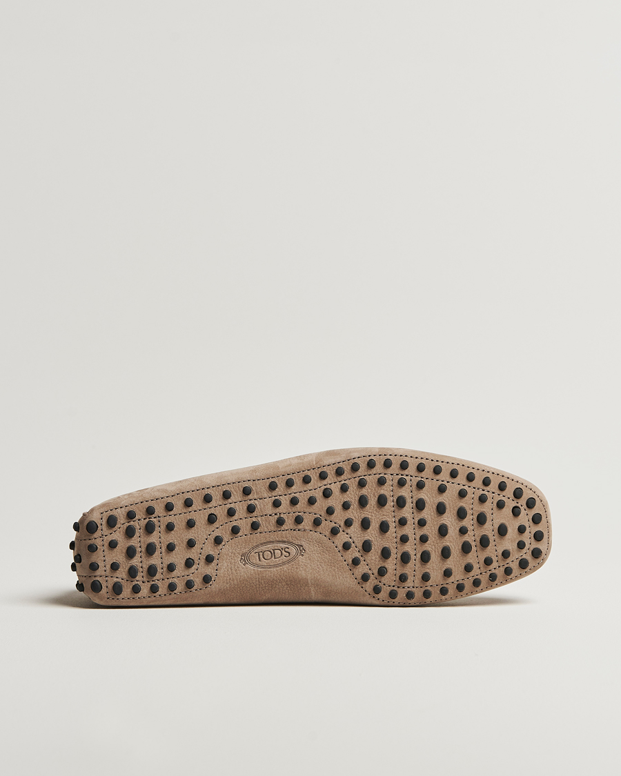 Homme | Tod's Lacetto Gommino Carshoe Taupe Nubuck | Tod's | Lacetto Gommino Carshoe Taupe Nubuck