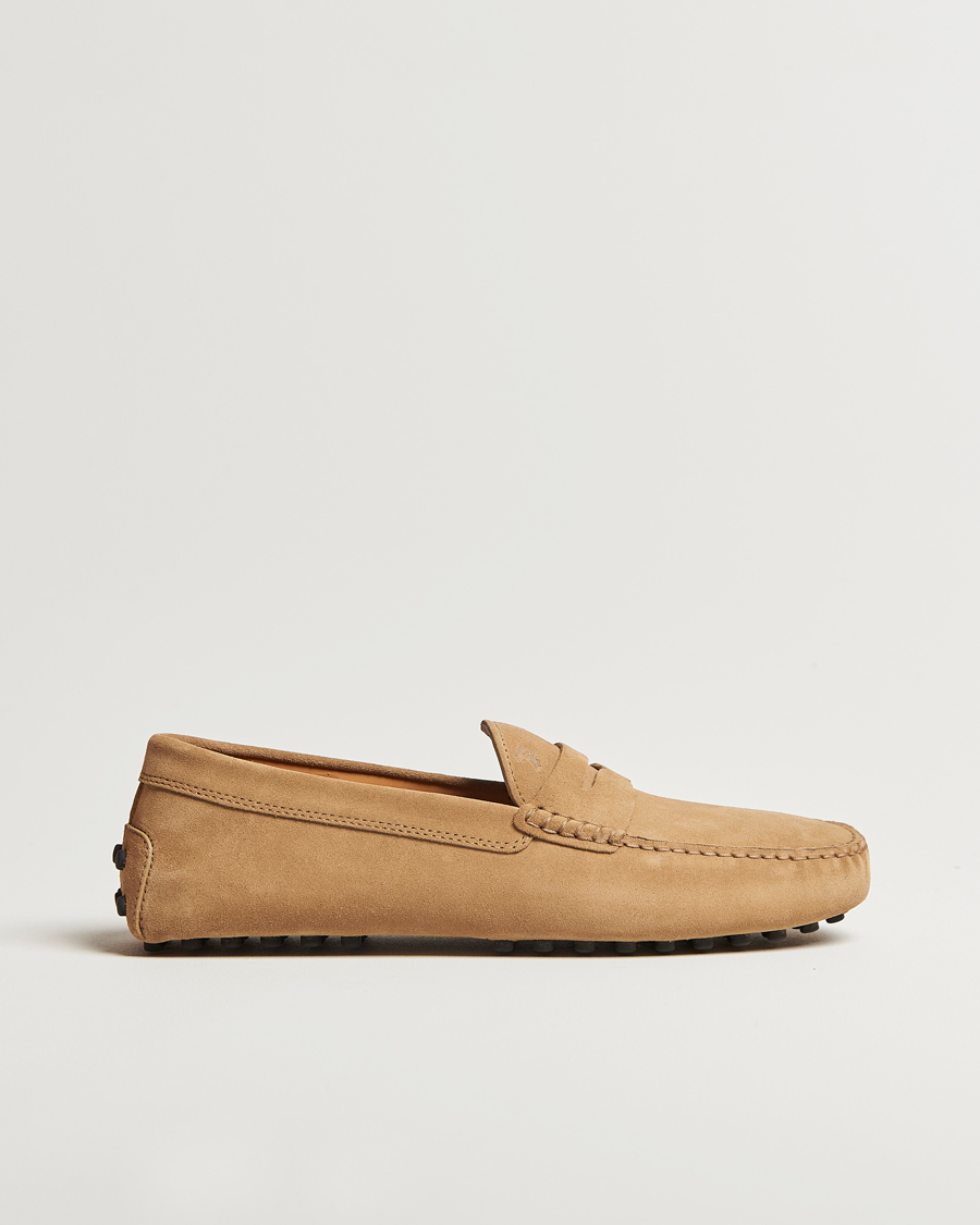 Homme | Tod's Gommino Carshoe Beige Suede | Tod's | Gommino Carshoe Beige Suede