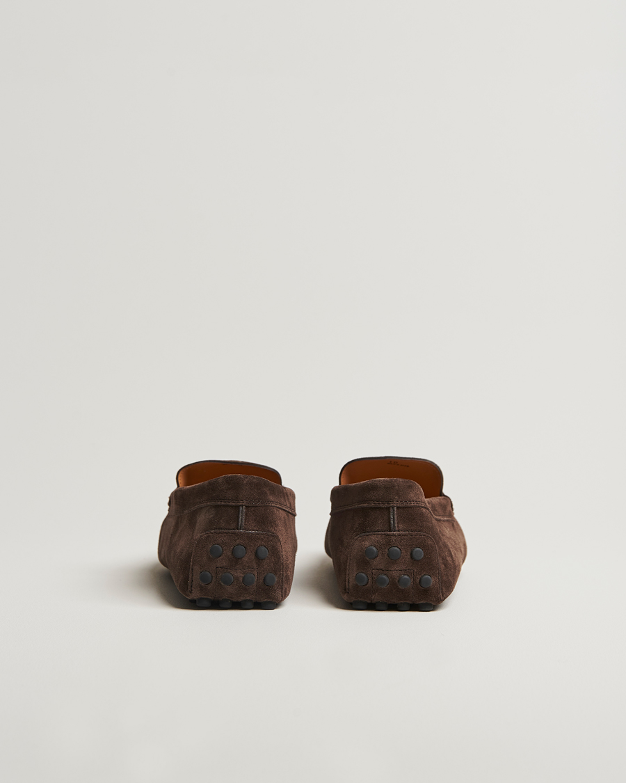 Homme | Tod's Gommino Carshoe Dark Brown Suede | Tod's | Gommino Carshoe Dark Brown Suede