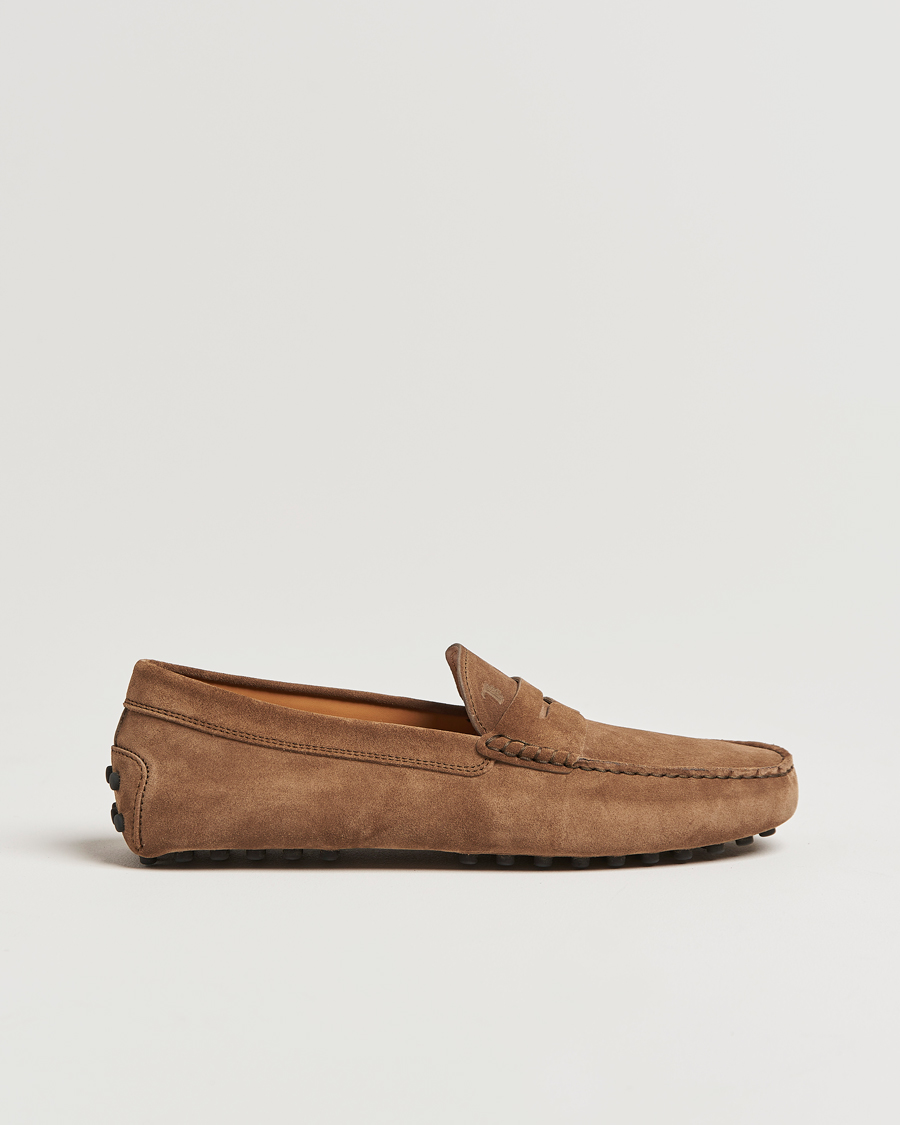 Homme | Tod's Gommino Carshoe Brown Suede | Tod's | Gommino Carshoe Brown Suede