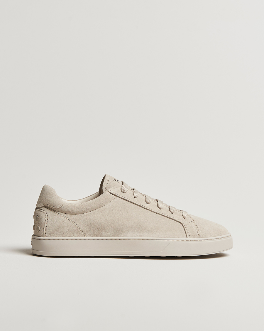 Homme | Tod's Cassetta Lacciata Sneaker Light Grey Suede | Tod's | Cassetta Lacciata Sneaker Light Grey Suede