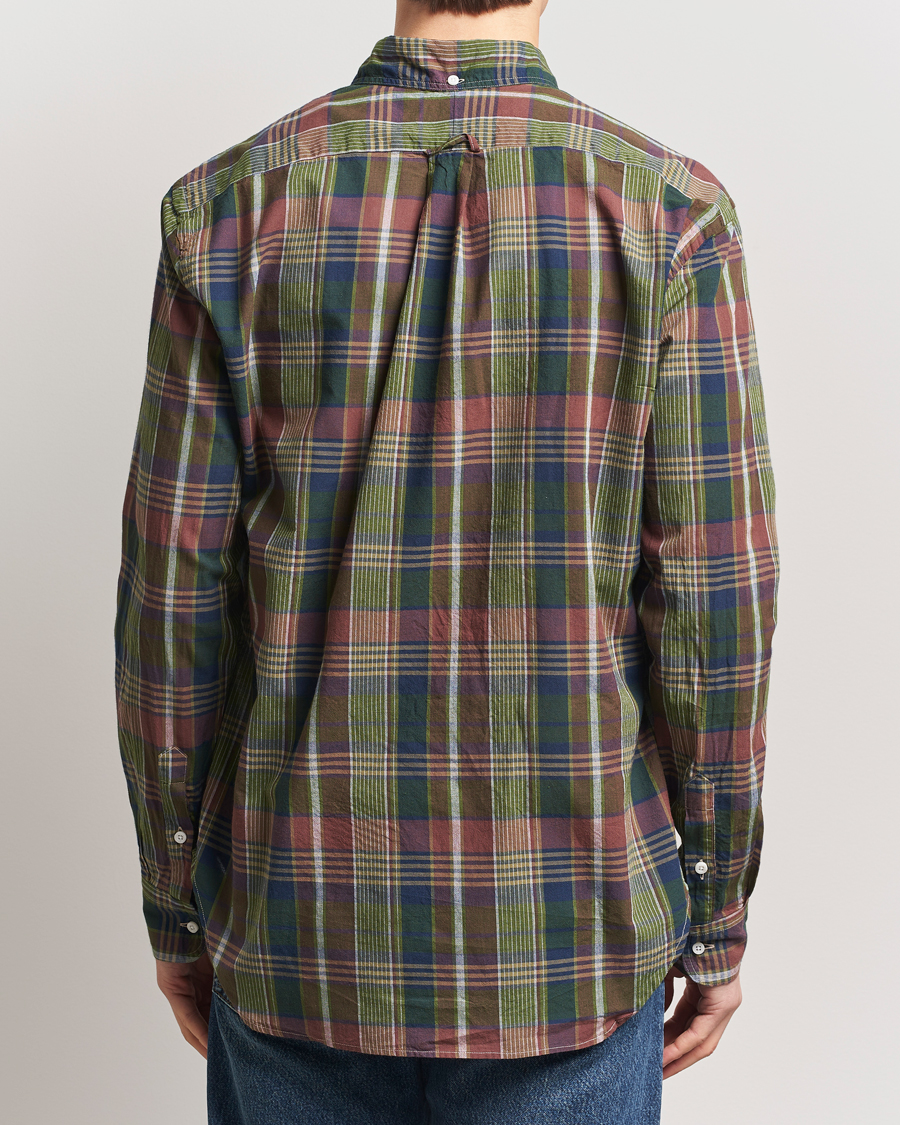 Homme | Chemises | Gitman Vintage | Button Down Indian Madras Shirt Olive Check