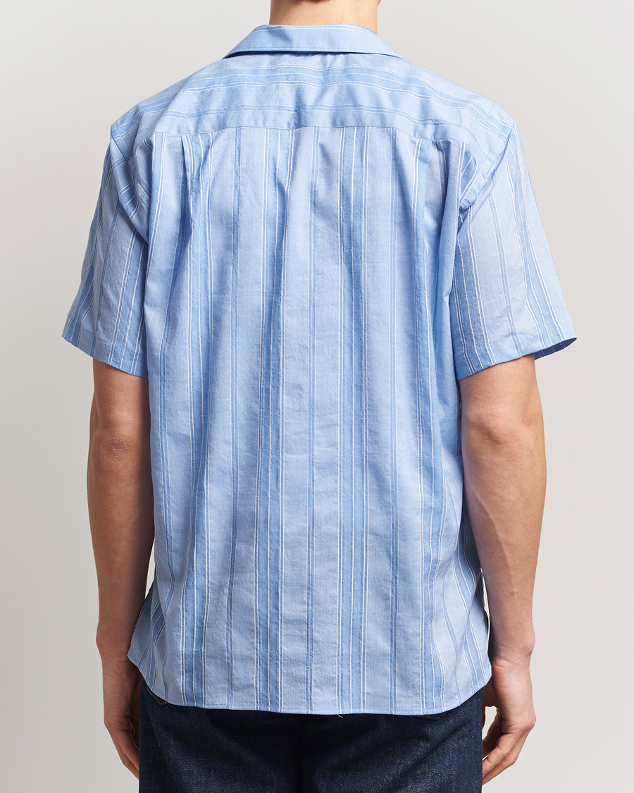 Homme | Chemises | Gitman Vintage | Japanese Dobby Camp Shirt Light Blue
