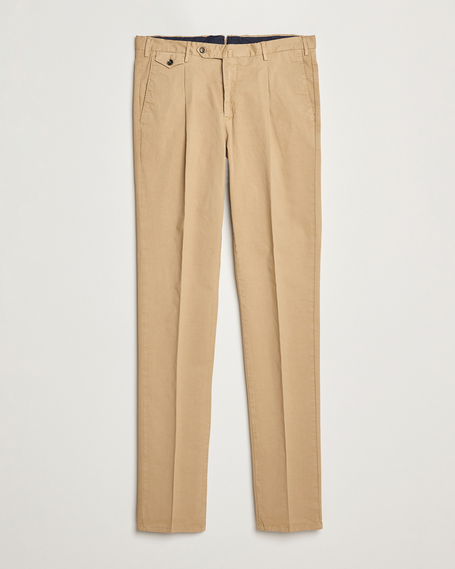 Homme | Pantalons | PT01 | Gentleman Fit Cotton/Stretch Trousers Beige