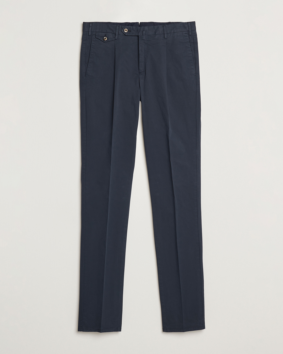Homme | Pantalons | PT01 | Gentleman Fit Cotton/Stretch Trousers Navy