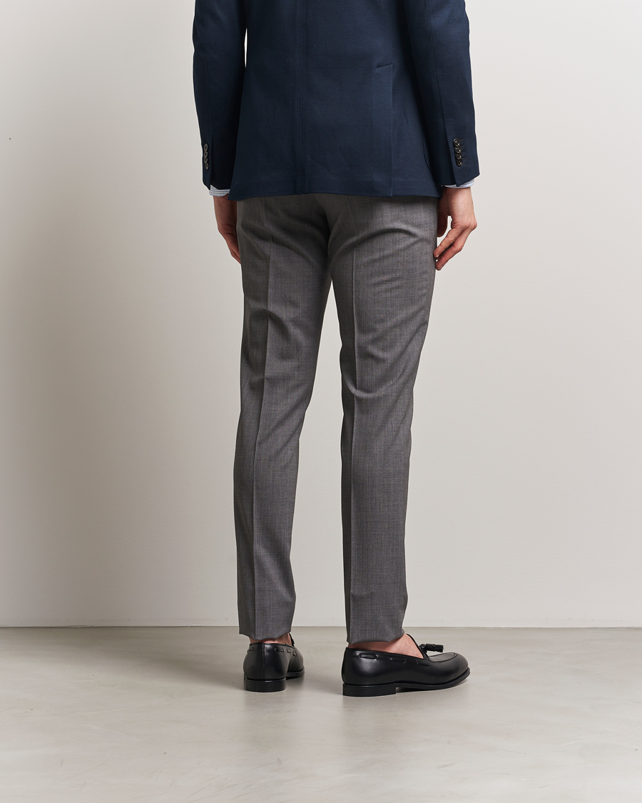 Homme | Pantalons | PT01 | Gentleman Fit Wool Stretch Trousers Medium Grey
