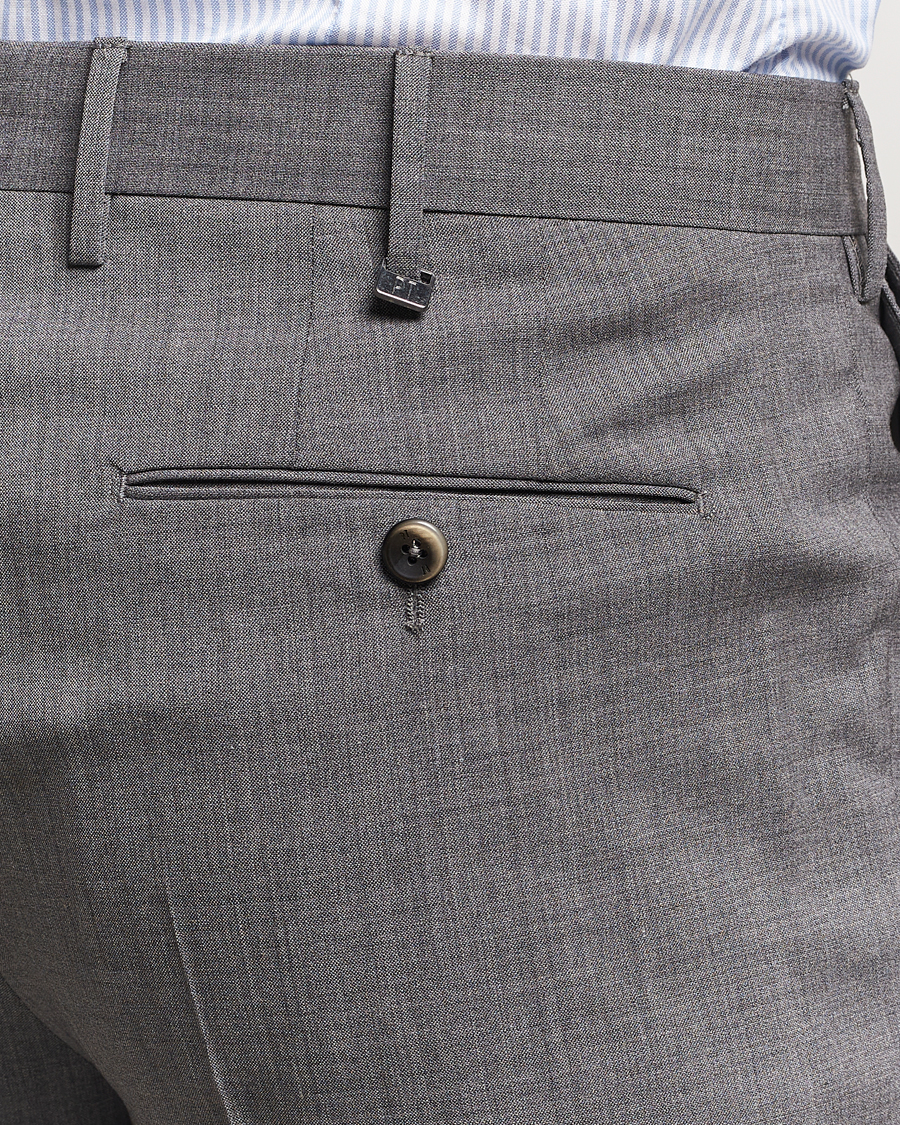 Homme | Pantalons | PT01 | Gentleman Fit Wool Stretch Trousers Medium Grey
