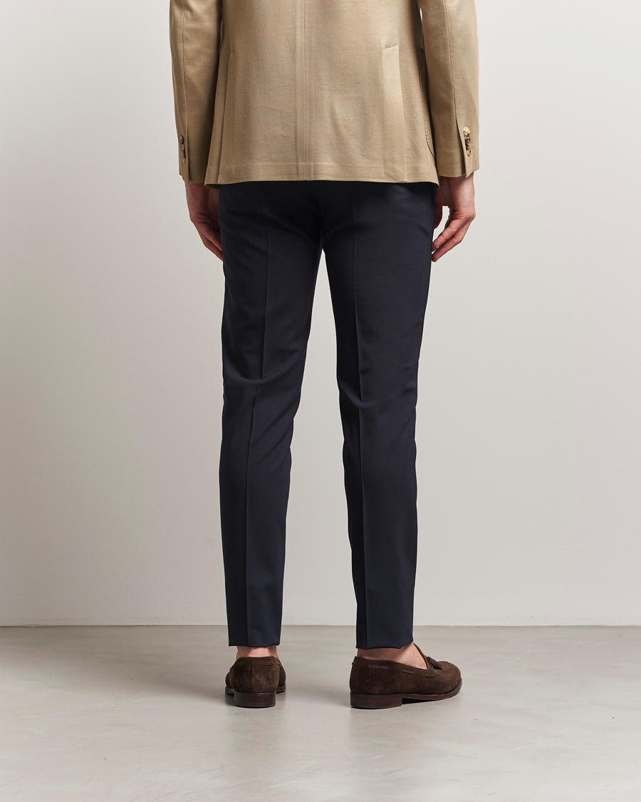 Homme | Pantalons | PT01 | Gentleman Fit Wool Stretch Trousers Navy