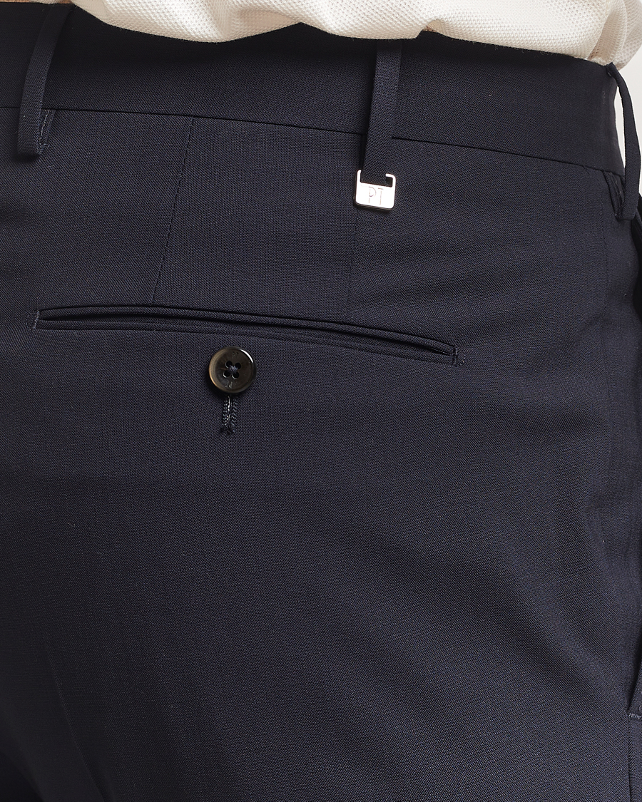 Homme | Pantalons | PT01 | Gentleman Fit Wool Stretch Trousers Navy