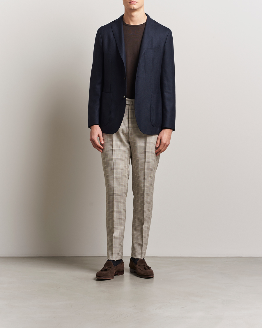 Homme | Pantalons | PT01 | Gentleman Fit Check Wool Trousers Beige