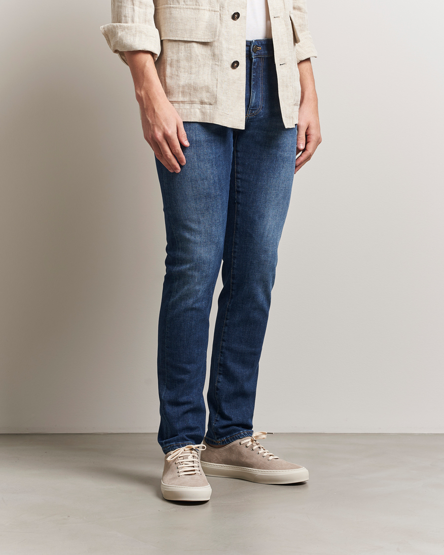 Homme | Jeans | PT01 | Slim Fit Stretch Jeans Dark Blue Wash