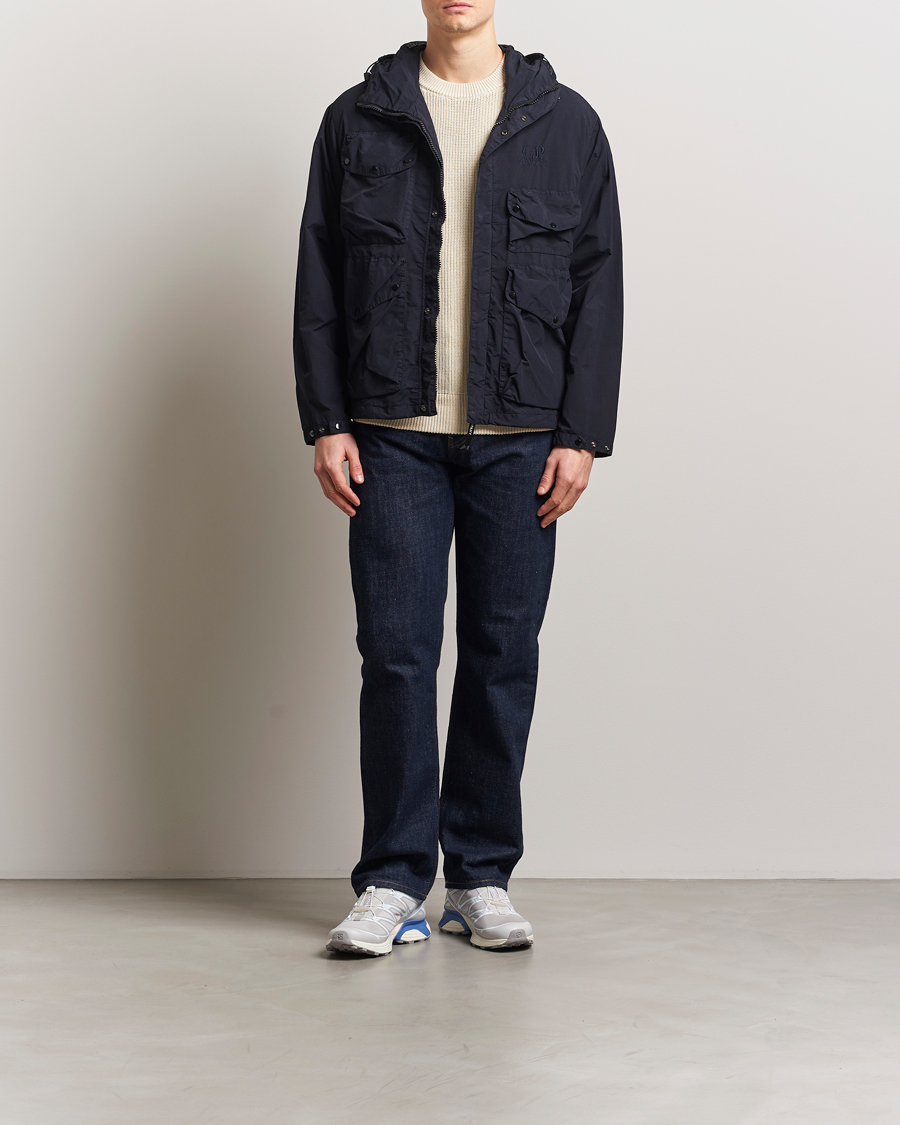 Homme | Manteaux Et Vestes | C.P. Company | Flatt Nylon Hooded Jacket Navy