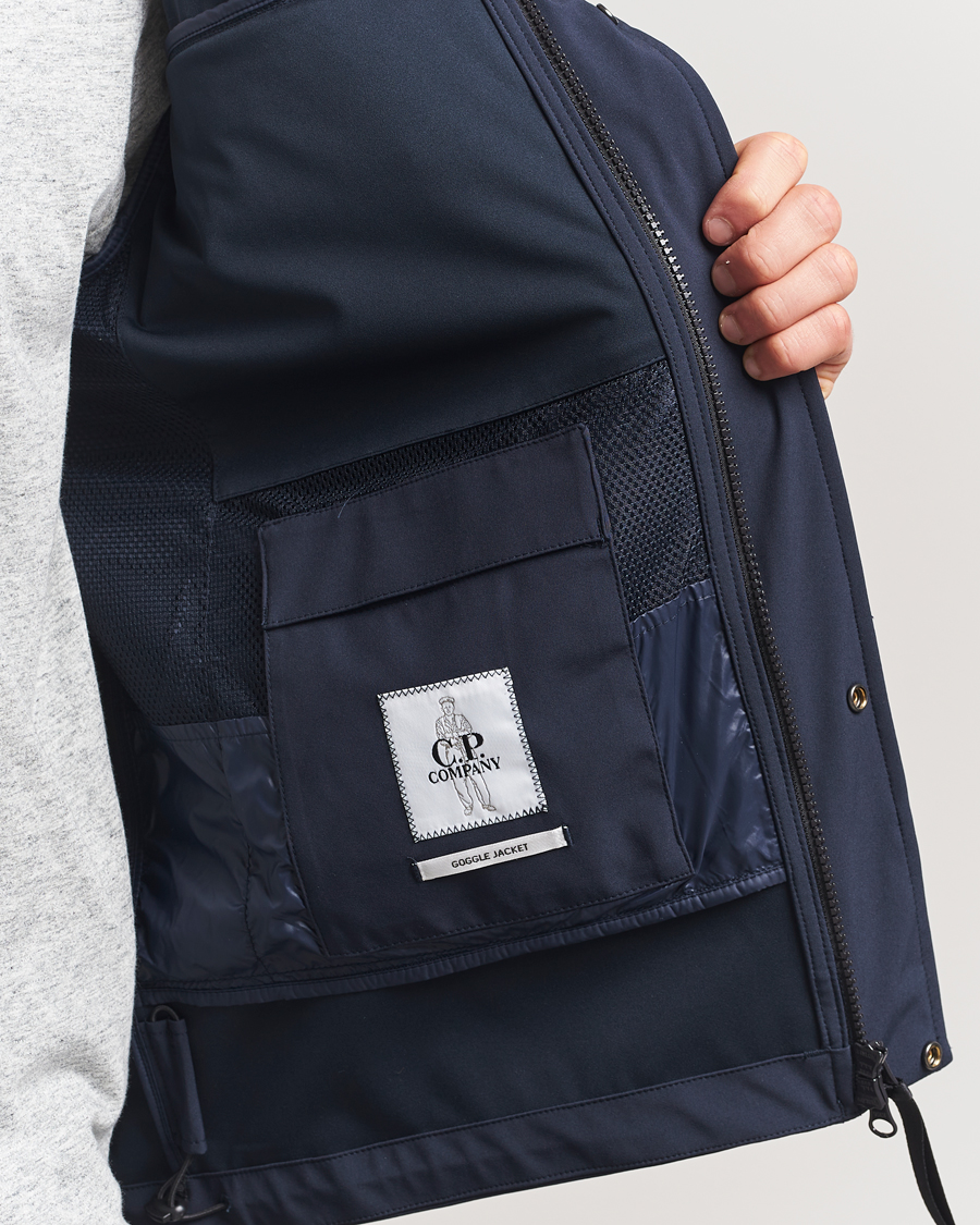 Homme | Manteaux Et Vestes | C.P. Company | Shell-R Goggle Hood Jacket Navy