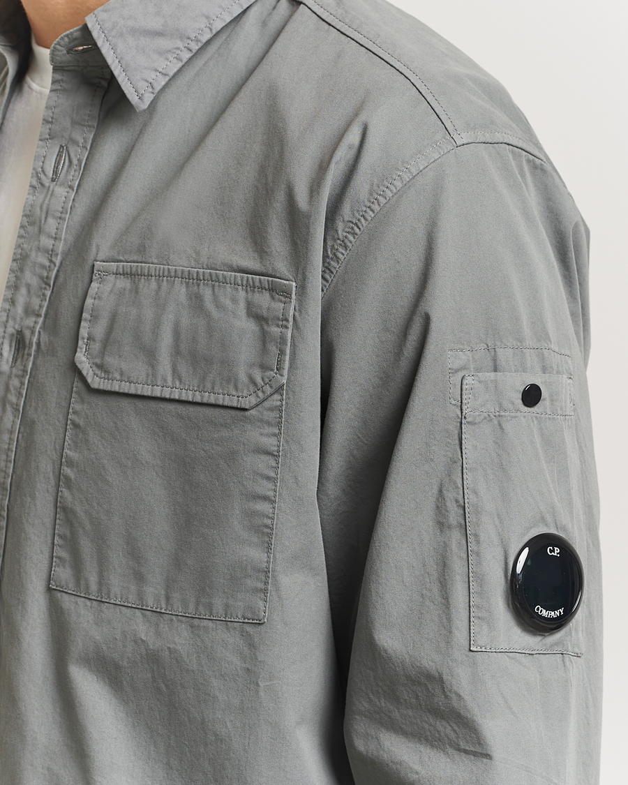 Homme | Chemises | C.P. Company | Organic Gabardine Pocket Shirt Grey