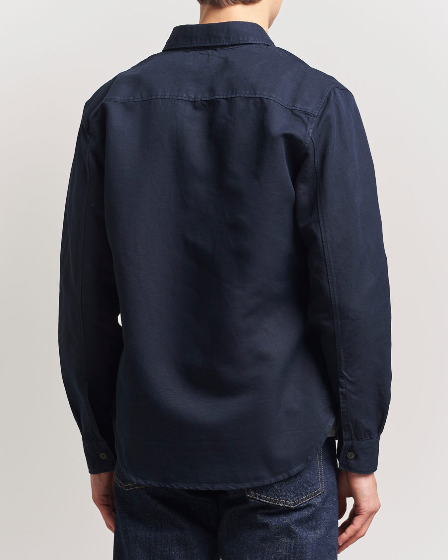 Homme | Chemises | C.P. Company | Cotton/Linen Pocket Overshirt Navy
