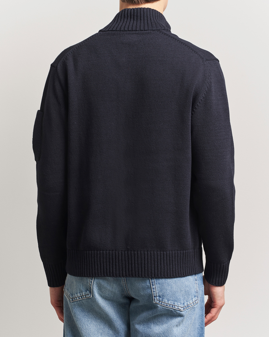 Homme | Pulls Et Tricots | C.P. Company | Knitted Compact Cotton Cardigan Navy