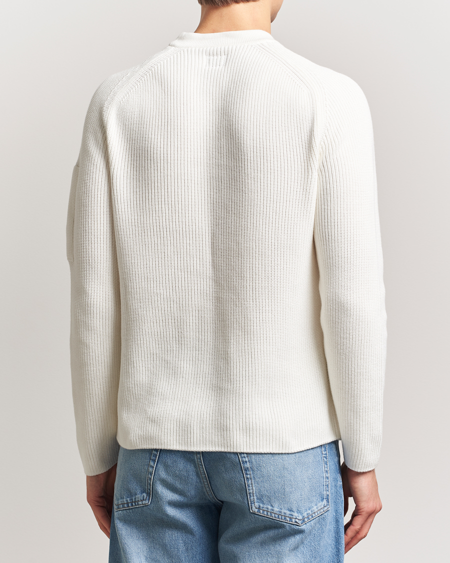 Homme | Pulls Et Tricots | C.P. Company | Sea Island Cotton Crewneck White