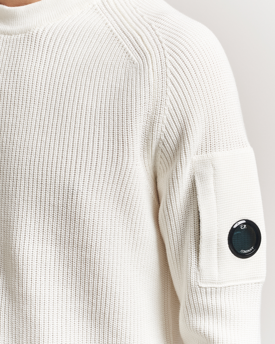 Homme | Pulls Et Tricots | C.P. Company | Sea Island Cotton Crewneck White