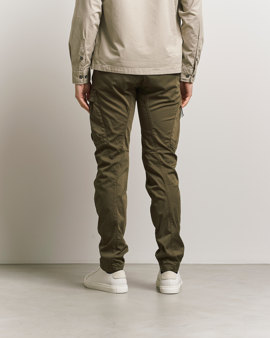 Homme | Pantalons | C.P. Company | Satin Stretch Cargo Pants Olive