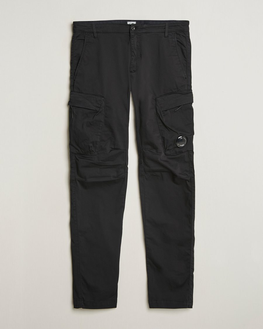 Homme | Pantalons | C.P. Company | Satin Stretch Cargo Pants Black