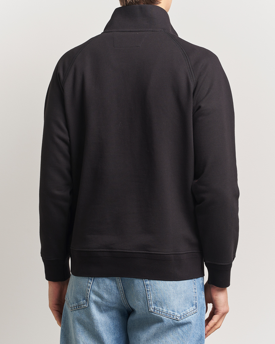 Homme | Pulls Et Tricots | C.P. Company | Diagonal Raised Fleece Half Zip Black