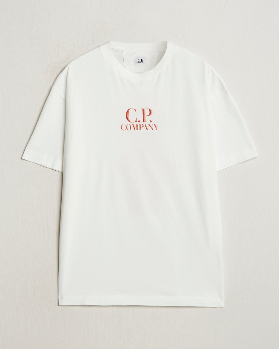 Homme | T-shirts | C.P. Company | Short Sleeve Back Logo T-Shirt White