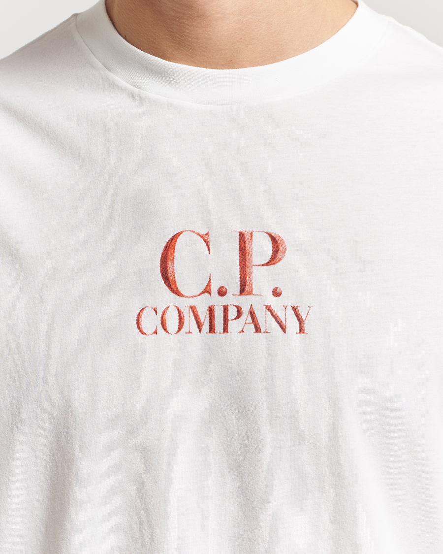 Homme | T-shirts | C.P. Company | Short Sleeve Back Logo T-Shirt White